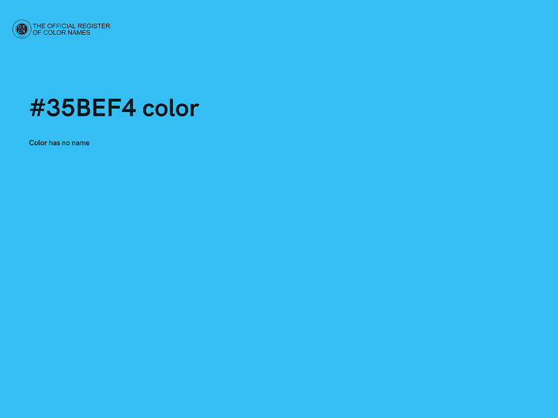 #35BEF4 color image