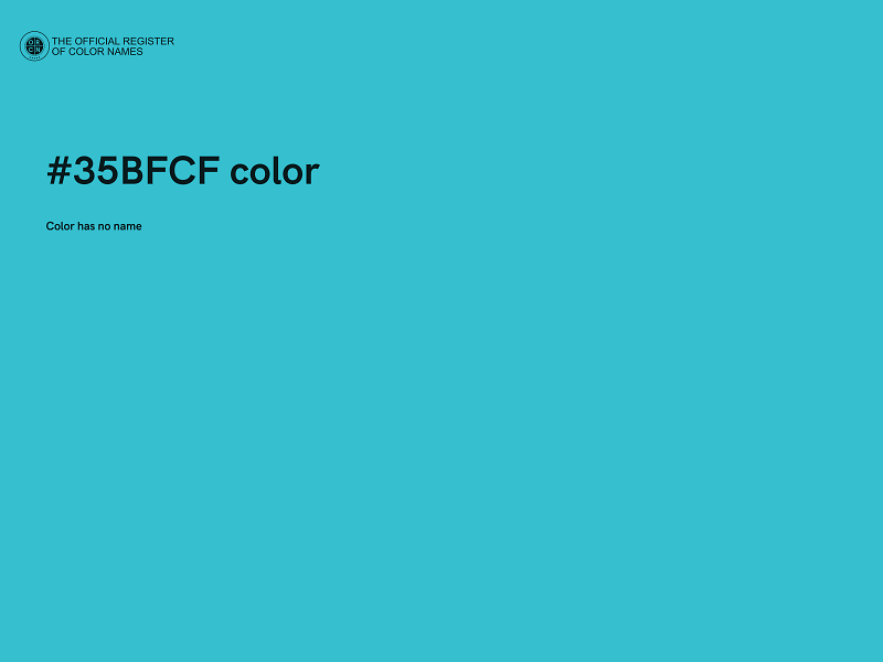 #35BFCF color image