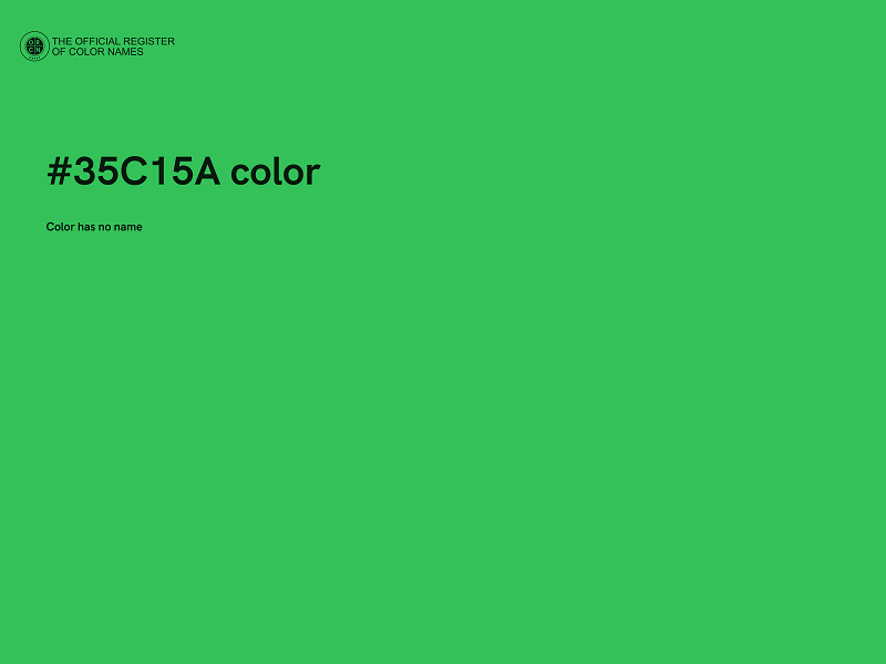 #35C15A color image