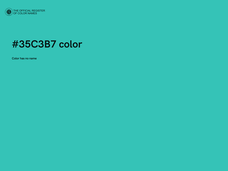 #35C3B7 color image