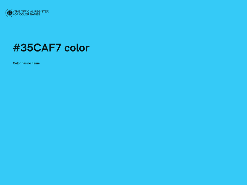 #35CAF7 color image