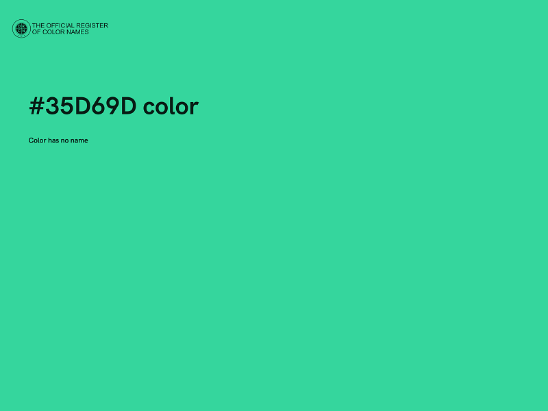 #35D69D color image