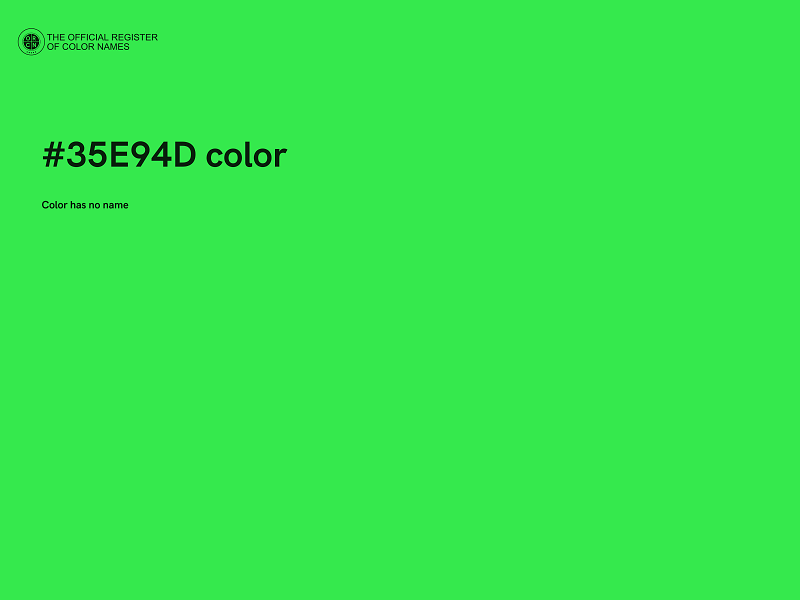 #35E94D color image