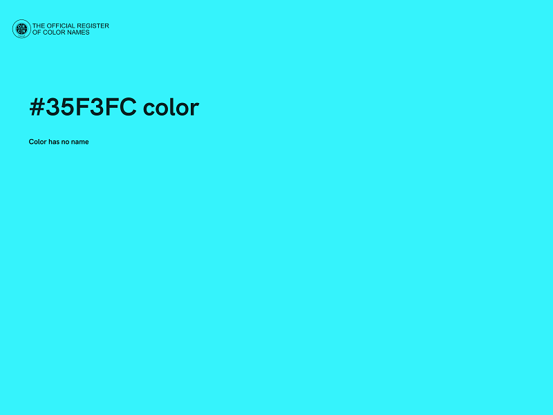 #35F3FC color image