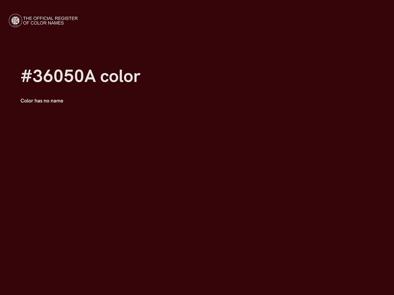 #36050A color image