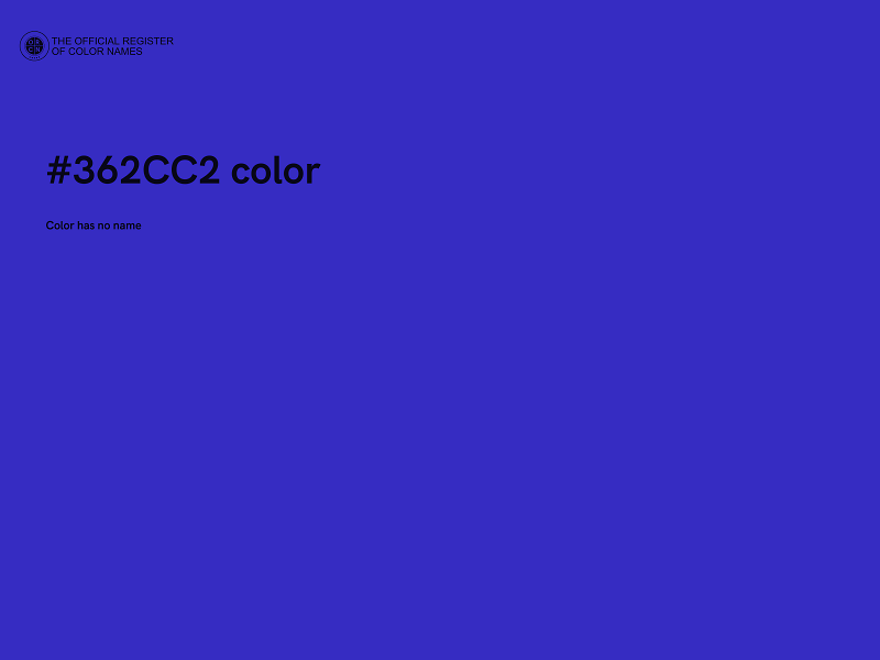 #362CC2 color image