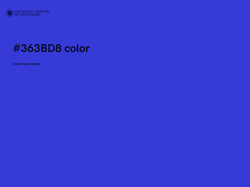 #363BD8 color image