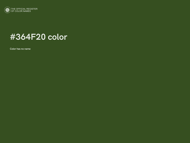 #364F20 color image