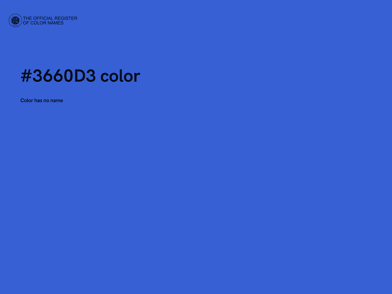 #3660D3 color image