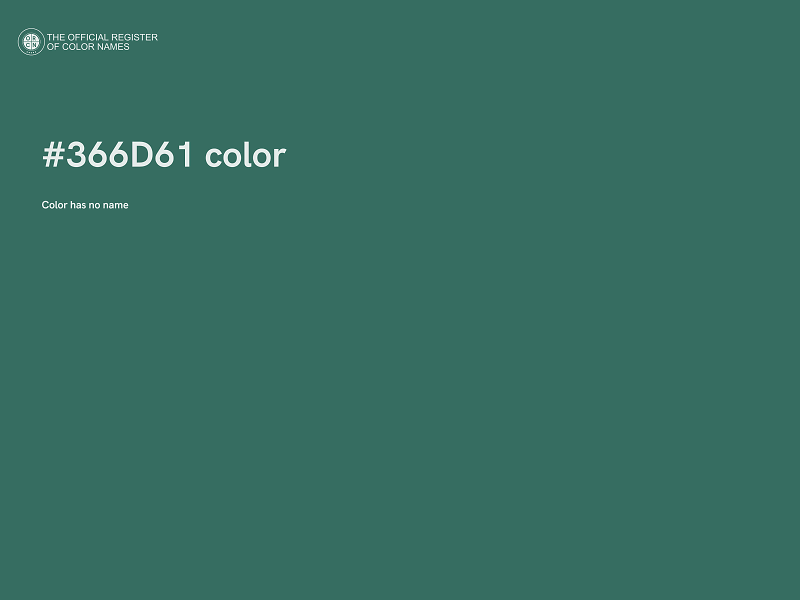 #366D61 color image