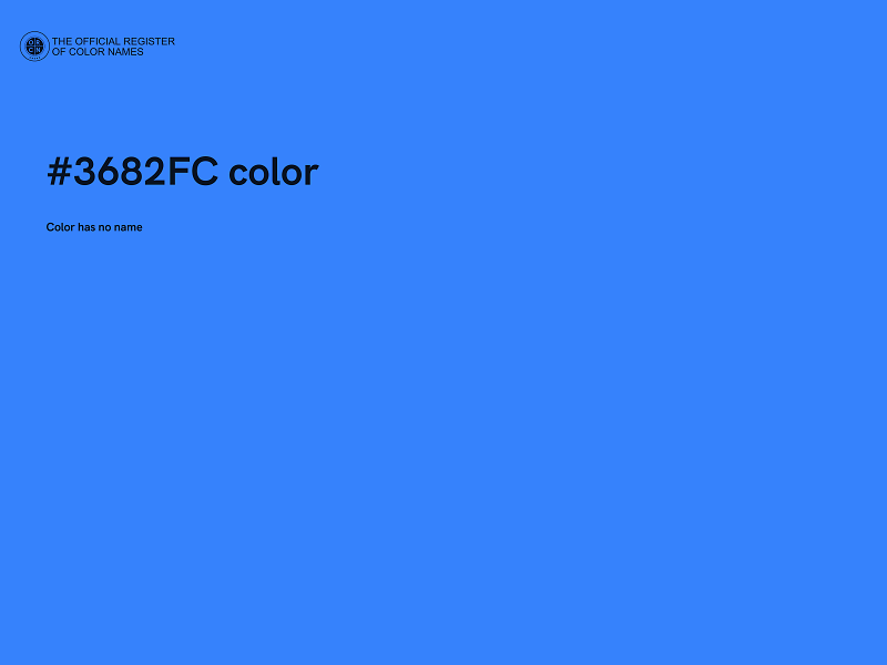 #3682FC color image