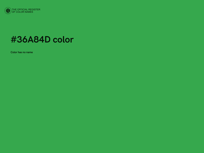 #36A84D color image