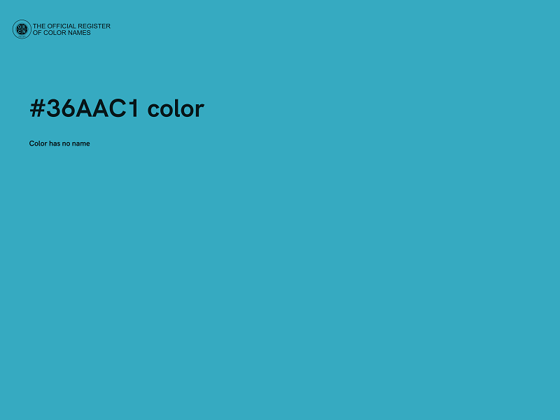 #36AAC1 color image