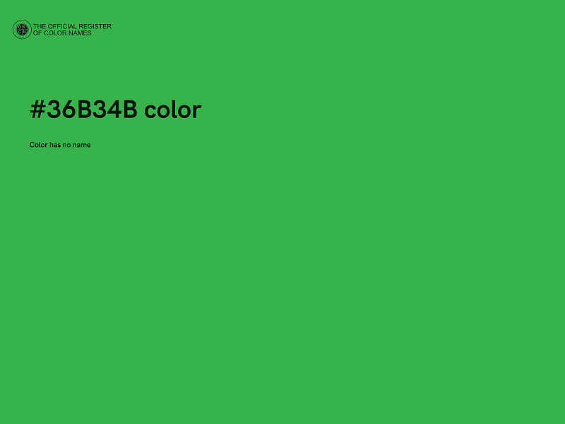 #36B34B color image