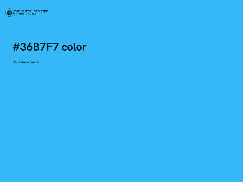 #36B7F7 color image