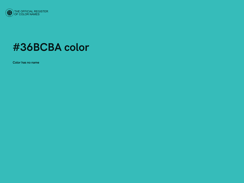 #36BCBA color image