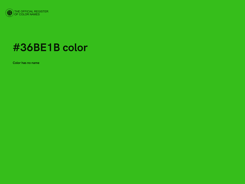 #36BE1B color image