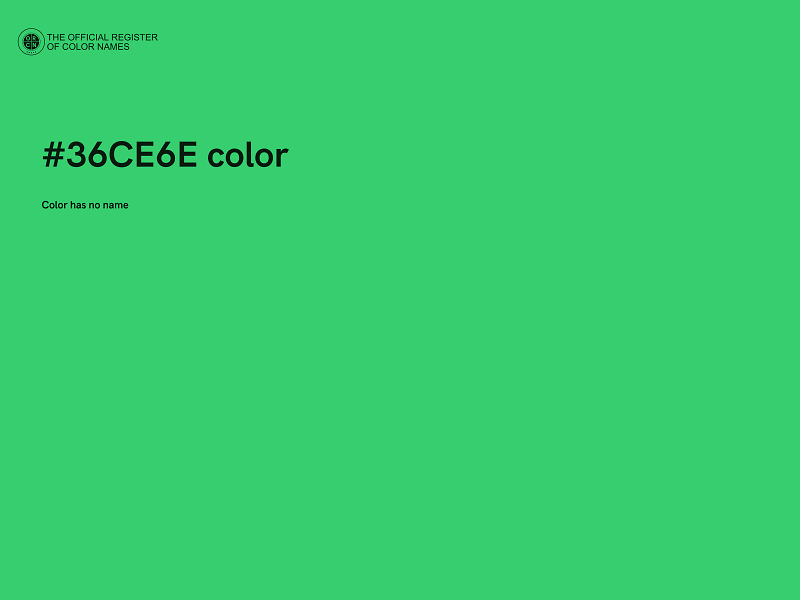 #36CE6E color image