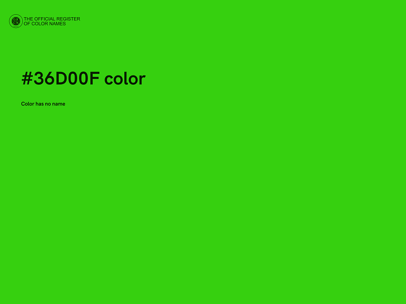 #36D00F color image