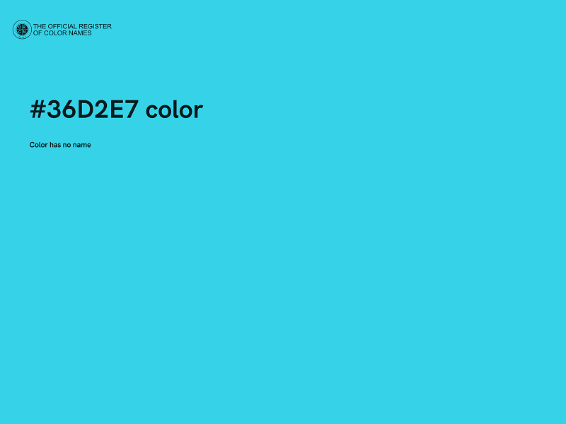 #36D2E7 color image