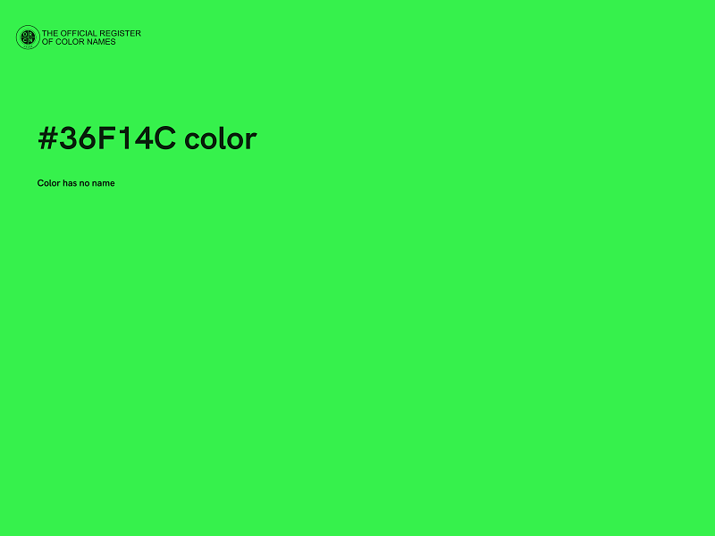 #36F14C color image