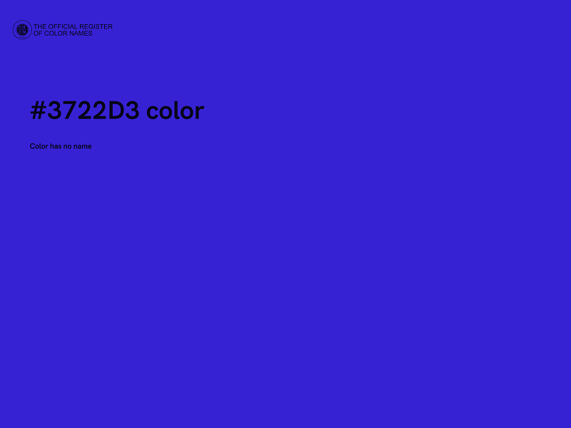 #3722D3 color image