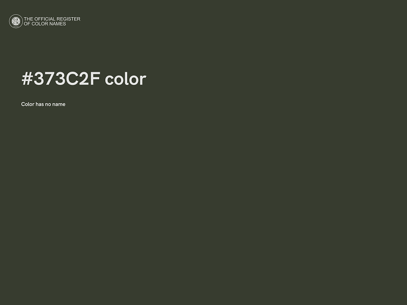 #373C2F color image