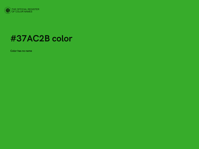 #37AC2B color image