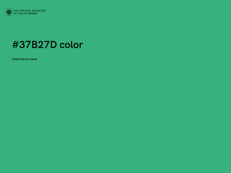 #37B27D color image