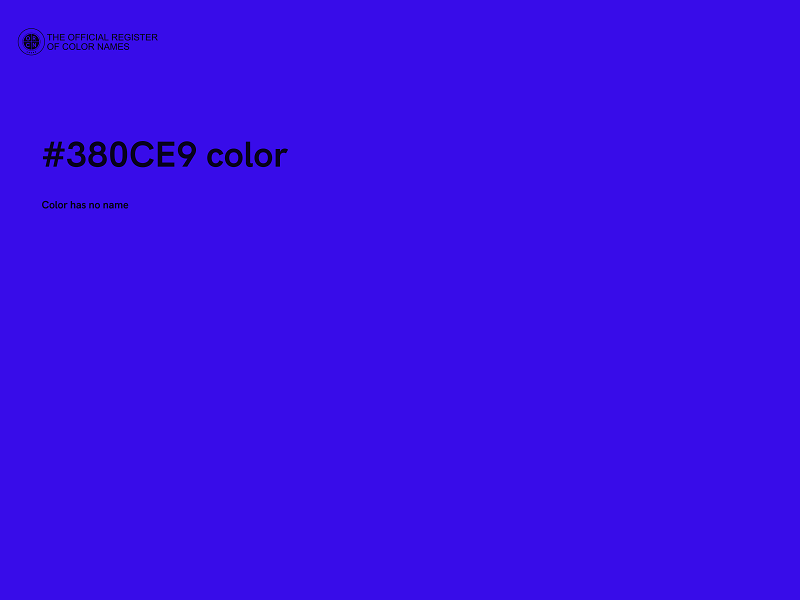 #380CE9 color image