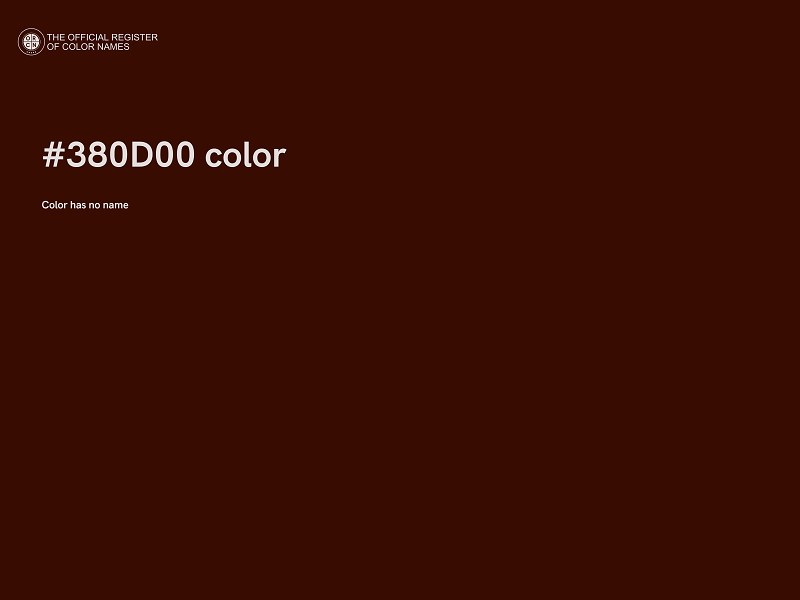 #380D00 color image