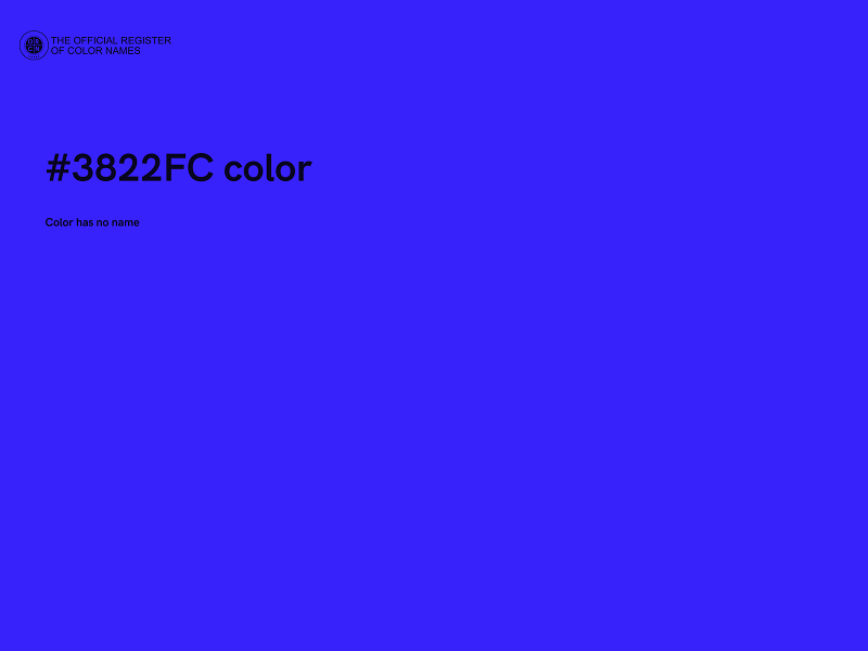 #3822FC color image