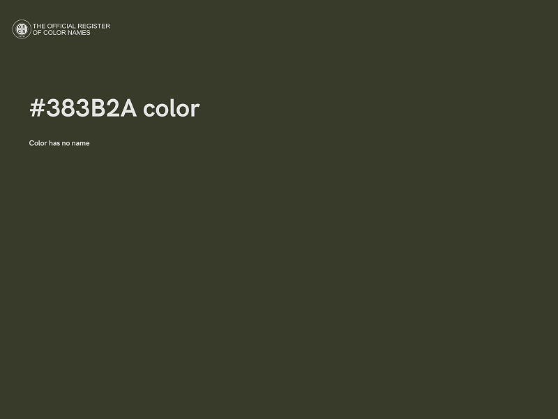 #383B2A color image