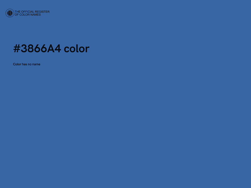 #3866A4 color image