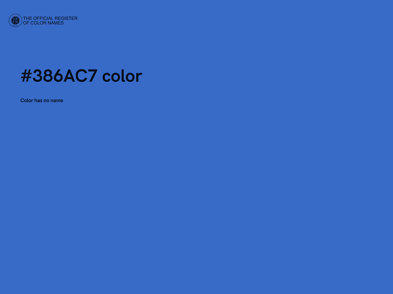 #386AC7 color image