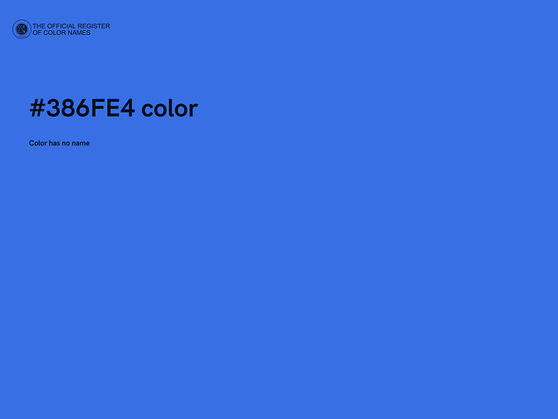 #386FE4 color image