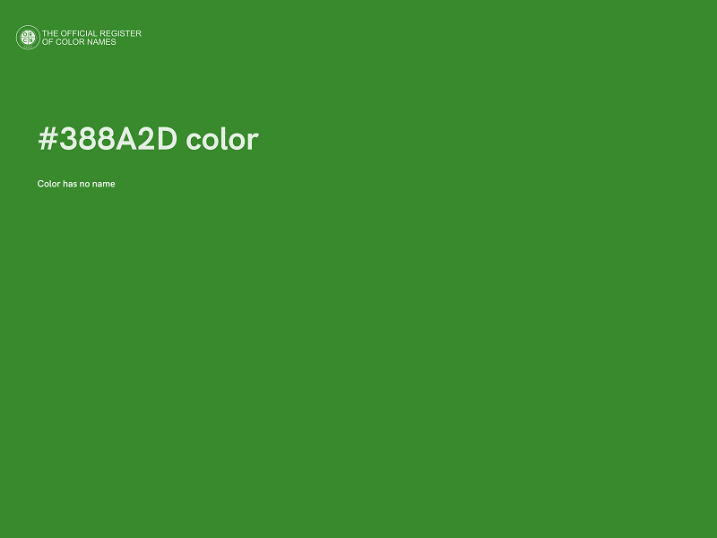 #388A2D color image