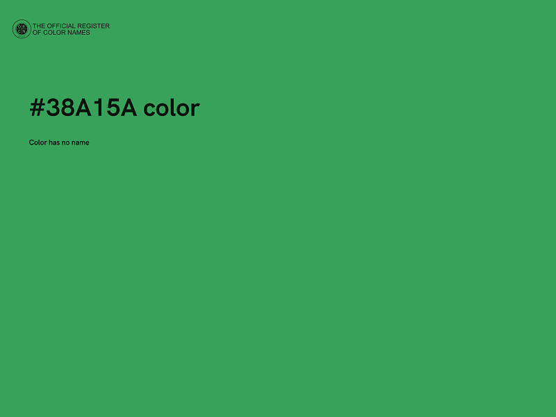 #38A15A color image