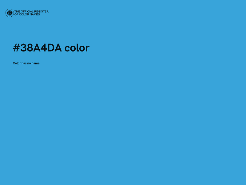 #38A4DA color image