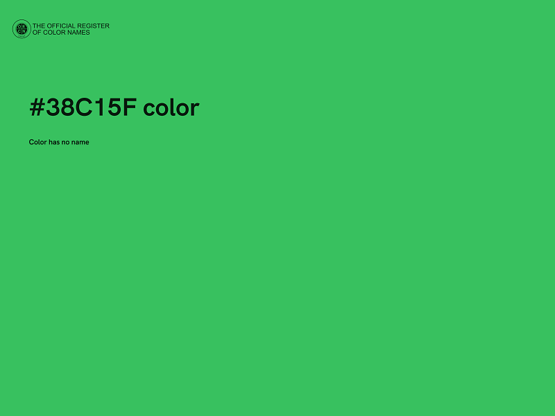 #38C15F color image