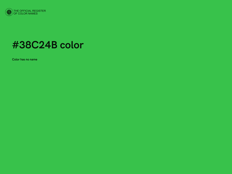 #38C24B color image