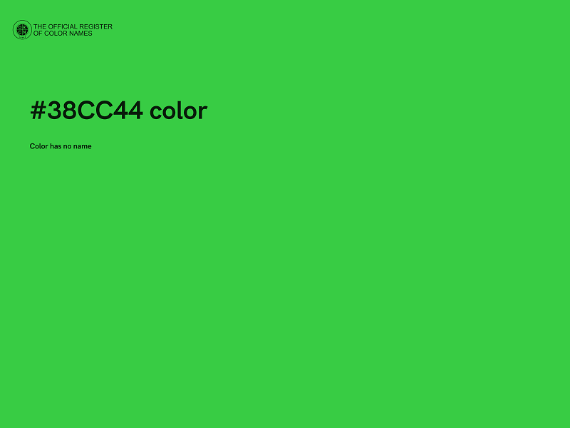 #38CC44 color image