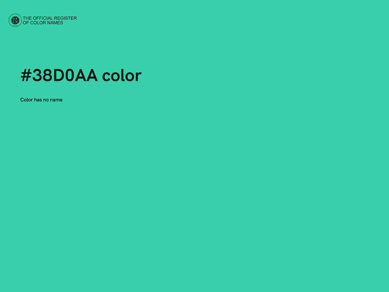 #38D0AA color image