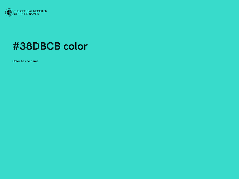 #38DBCB color image