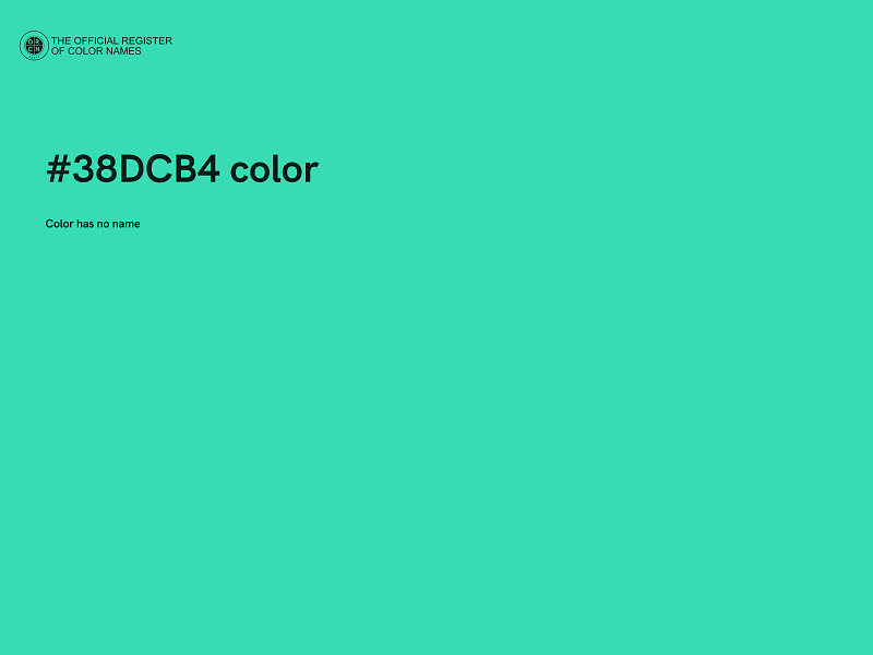 #38DCB4 color image