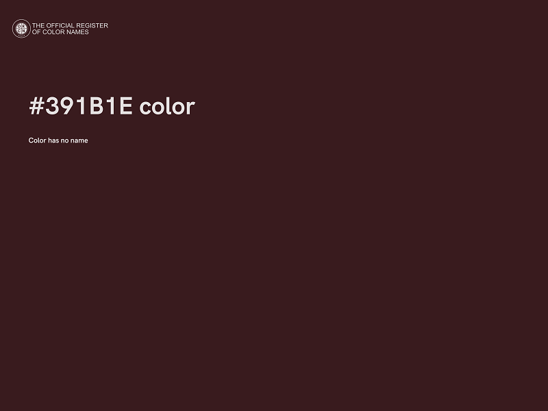 #391B1E color image