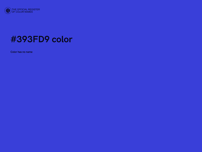 #393FD9 color image