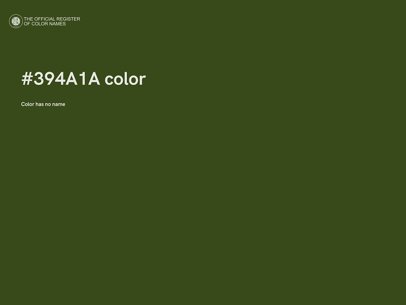 #394A1A color image