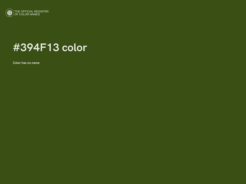 #394F13 color image