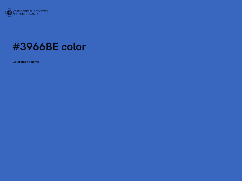 #3966BE color image